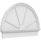 Ekena Millwork Half Round 4 Spoke Architectural Grade PVC Combination Pediment, 40"W x 26-3/4"H x 2-3/4"P PEDPC040X270HRO04 - alternate 1